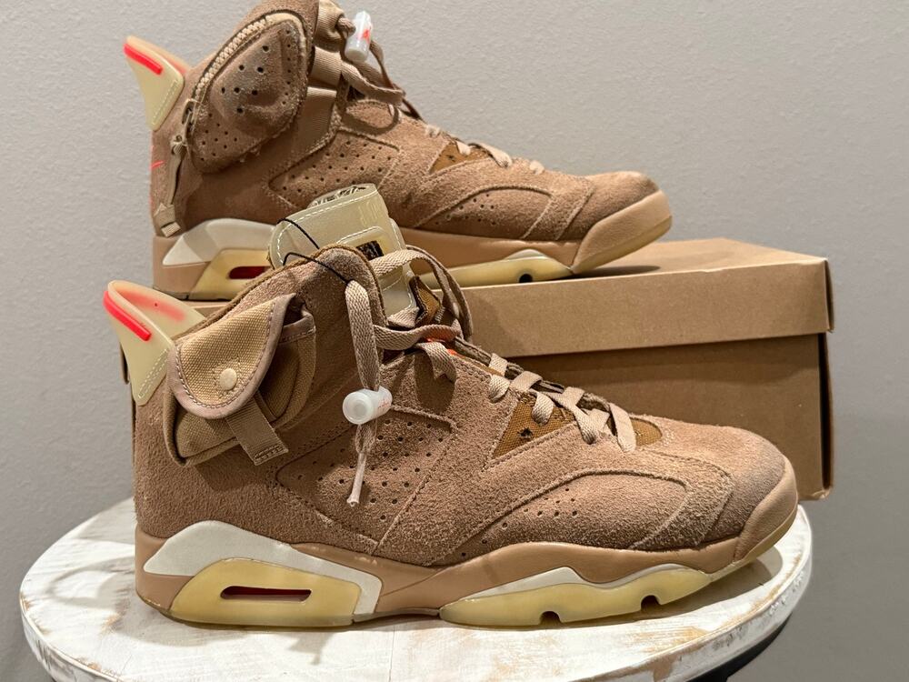 Jordan 6 Retro Travis Scott British Khaki Size 10 DH0690-200
